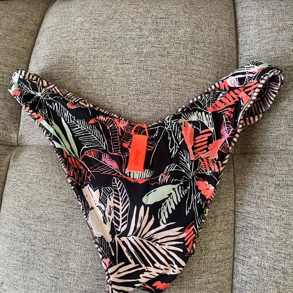 Tropical Print Bikini Bottom